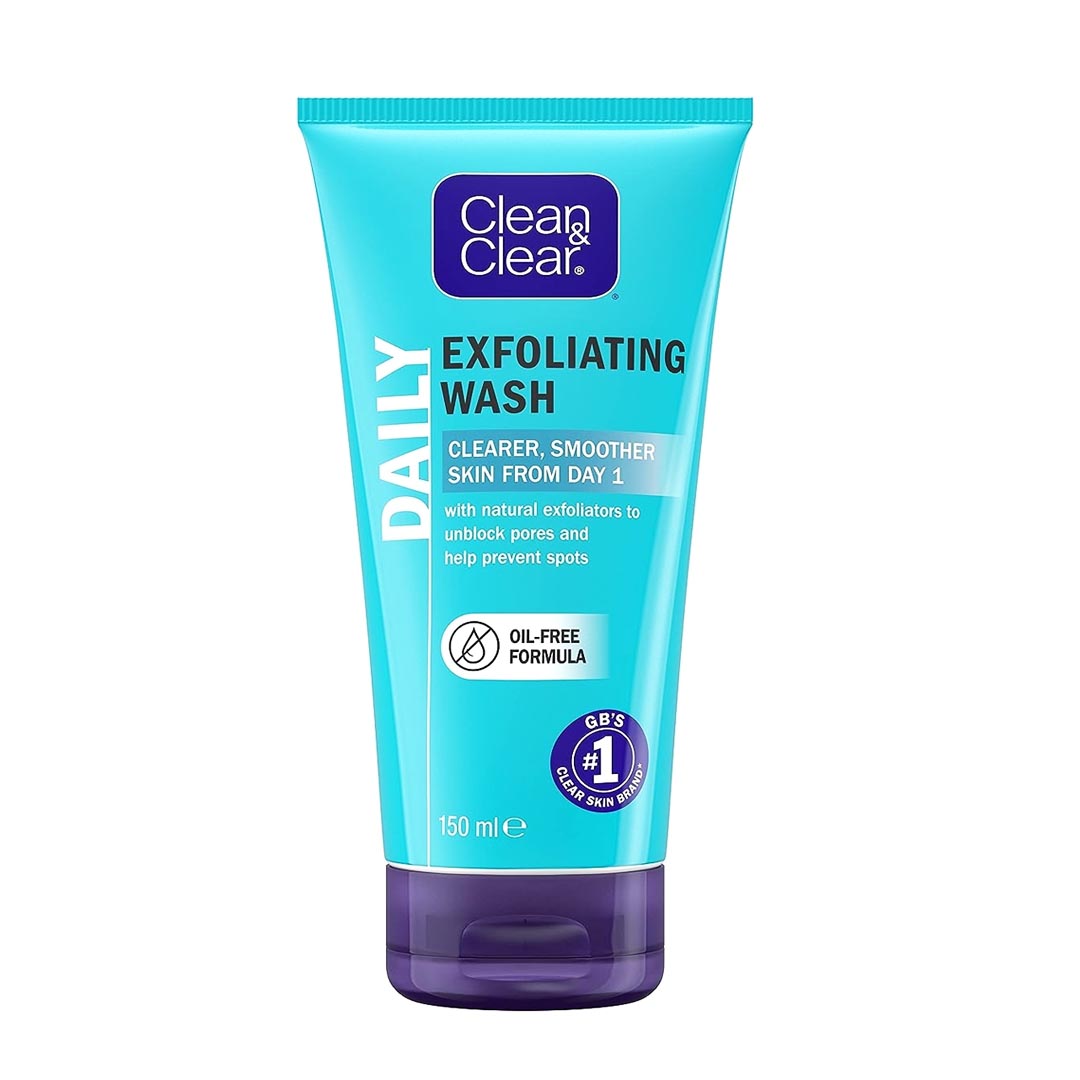 Clean & Clear Exfoliating Daily Oil Free Face Wash, 150ml