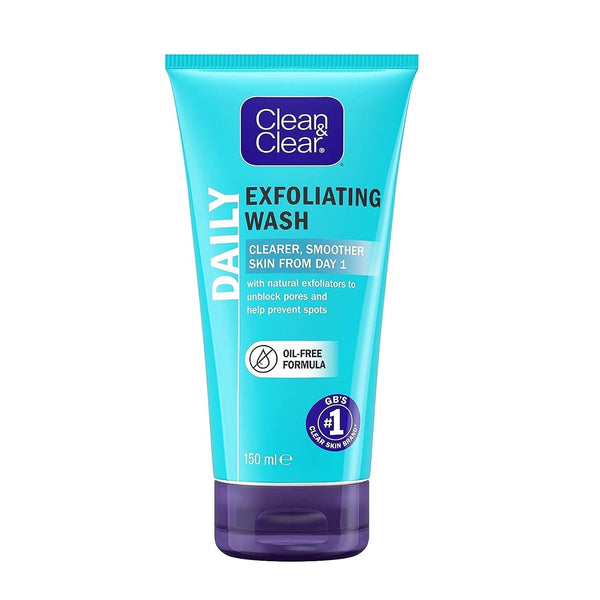 Clean & Clear Exfoliating Daily Oil Free Face Wash, 150ml