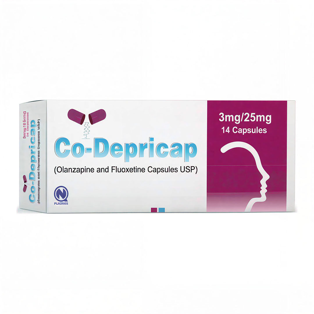 Co-Depricap (Olanzapine & Fluoxetine) 3 mg/25 mg, 14 Ct - Nabiqasim