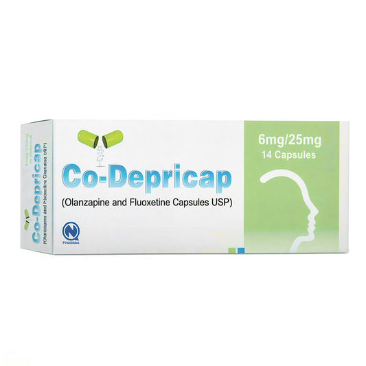 Co-Depricap (Olanzapine & Fluoxetine) 6 mg/25 mg, 14 Ct - Nabiqasim