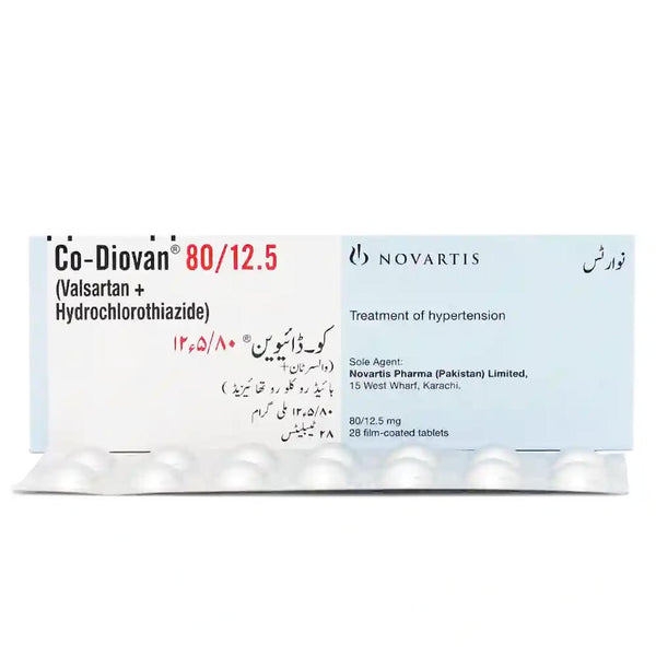 Co-Diovan Tablet 80/12.5mg, 28 Ct - Novartis
