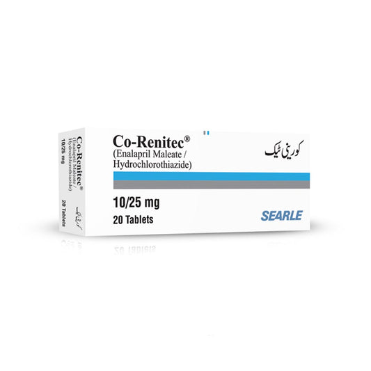 Co-Renitec Tablet 10/25mg, 20 Ct - Searle