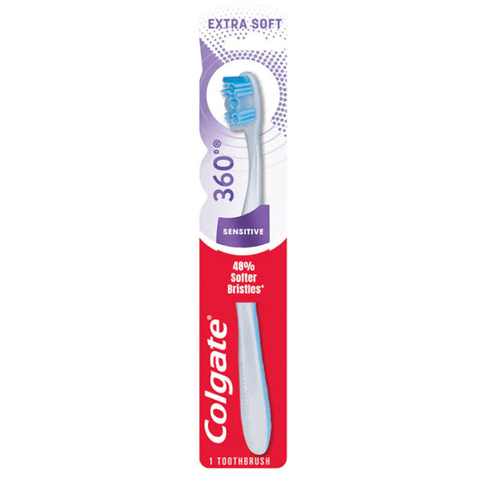 Colgate 360 Sensitive Pro-Relief Ultra Soft Toothbrush (Blue), 1 Ct