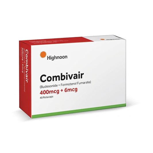 Combivair (Budesonide+Formoterol) 400mcg+6mcg, 40 Ct - Highnoon