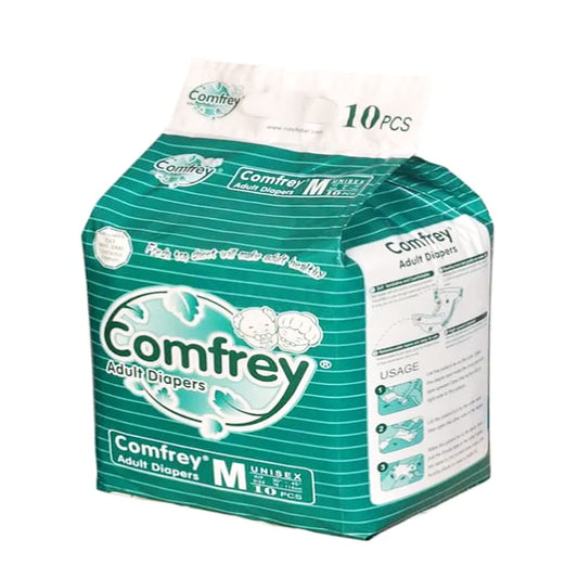 Comfrey Adult Diapers (Medium), 10 Ct