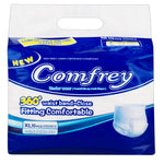 Comfrey Adult Pull Up Diaper Pants (Extra Large), 10 Ct