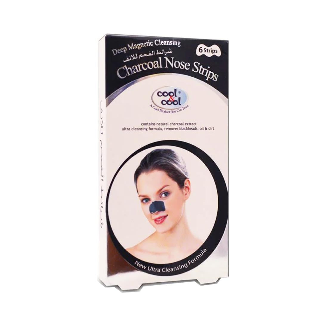 Cool & Cool Deep Cleansing Charcoal Nose Strips, 6 Ct