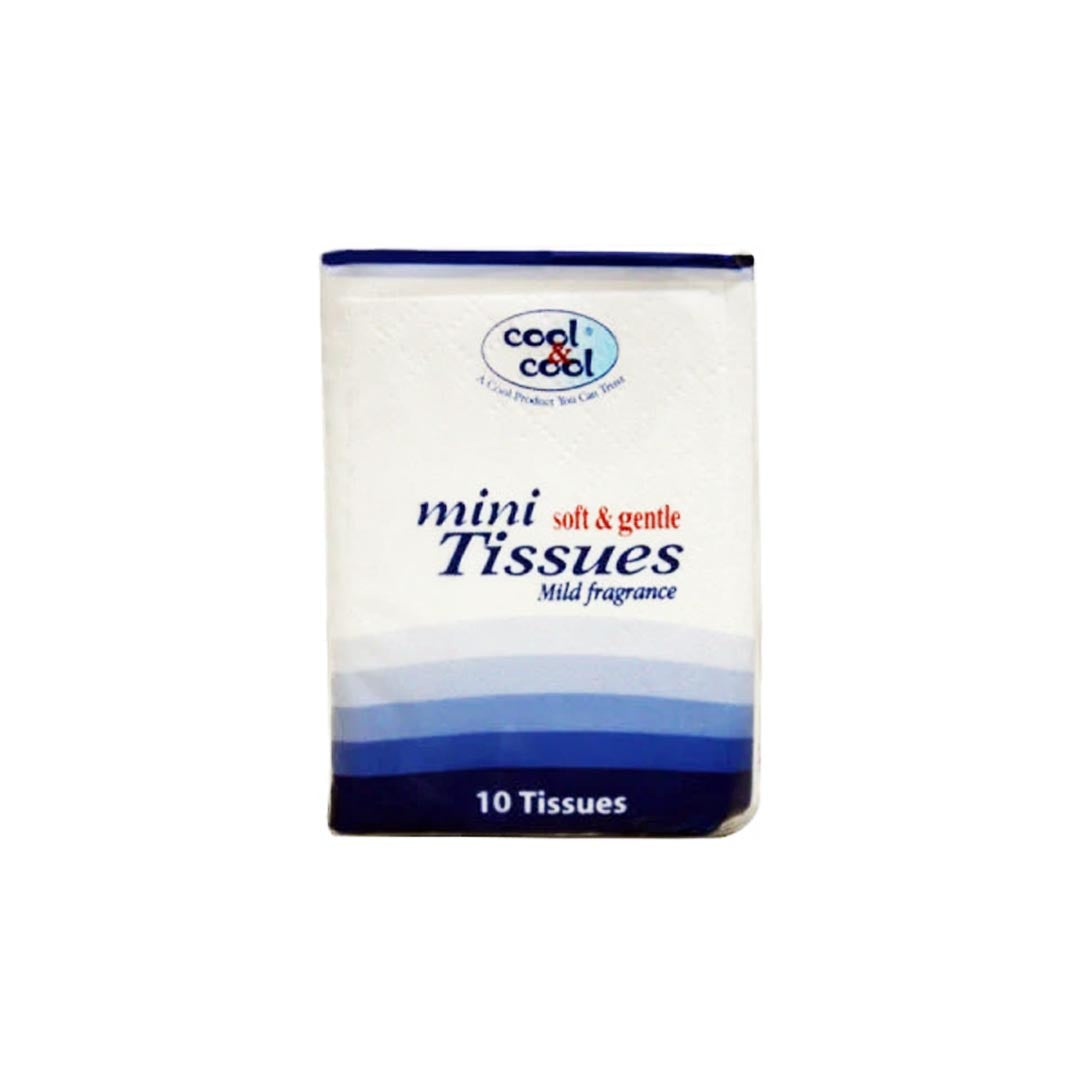 Cool & Cool Mini Tissues Soft & Gentle, 10 Ct