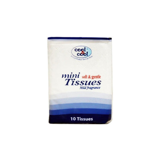 Cool & Cool Mini Tissues Soft & Gentle, 10 Ct