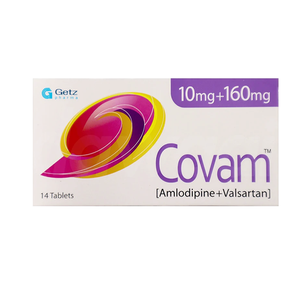 Covam Tablet 10mg+160mg, 14 Ct - Getz Pharma