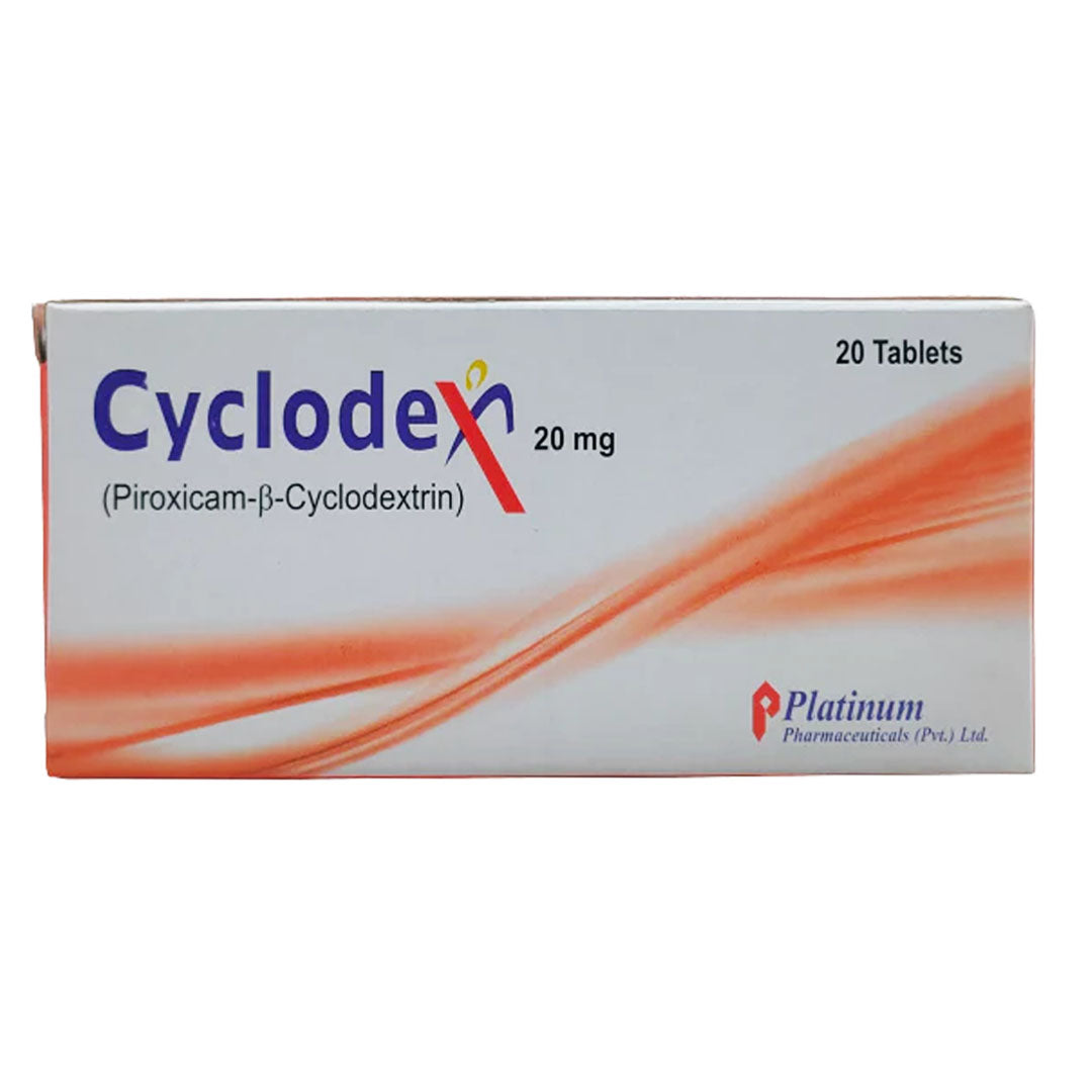 Cyclodex (Piroxicam-β-Cyclodextrin) 20mg, 20 Ct - Platinum Pharma