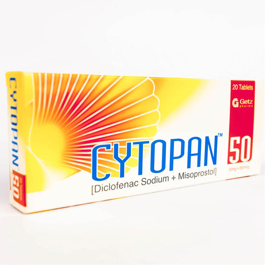 Cytopan Tablet 50/200mg, 20 Ct - Getz Pharma