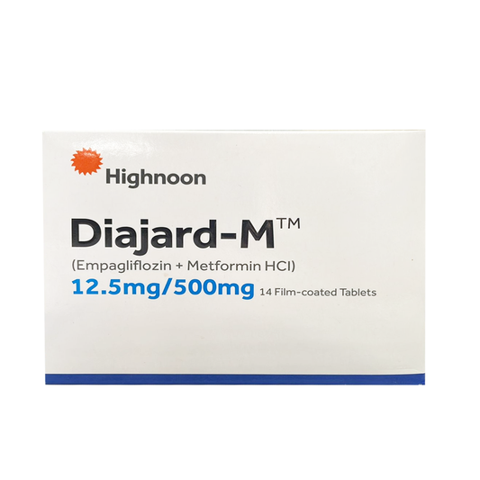 Diajard-M 12.5mg/500mg Tablets, 14 Ct - Highnoon