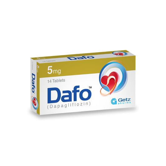 Dafo (Dapagliflozin) 5mg, 14 Ct - Getz Pharma