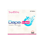 Dapa-Met Tablet 5mg_850mg_28Ct-Hilton