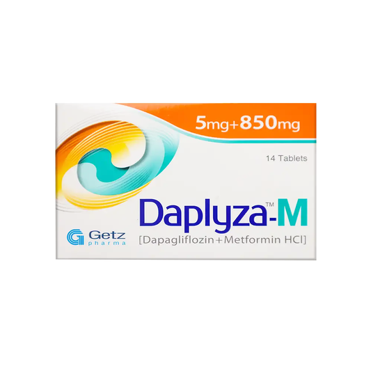 Daplyza-M (Dapagliflozin/Metformin) 5/850mg, 14 Ct - Getz Pharma