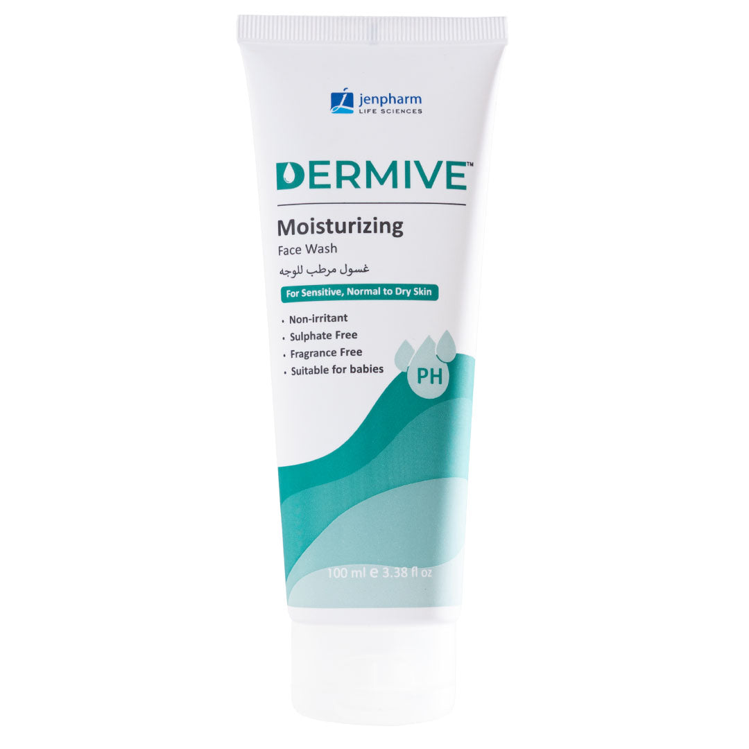 DermiVe Moisturizing Face & Body Wash, 100ml - Jenpharm