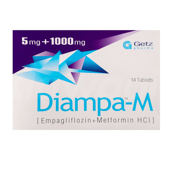 Diampa-M 5/1000mg, 14 Ct - Getz Pharma
