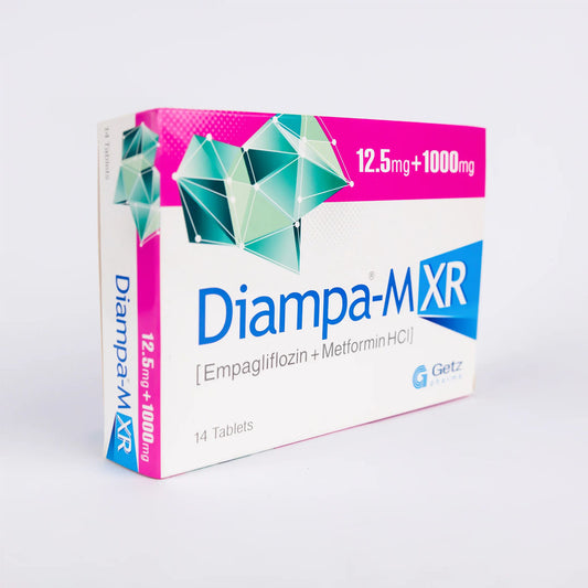 Diampa-M XR (Empagliflozin+Metformin) 12.5mg+1000mg, 14 Ct - Getz Pharma
