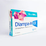 Diampa-M XR (Empagliflozin+Metformin) 25mg+1000mg, 14 Ct - Getz Pharma