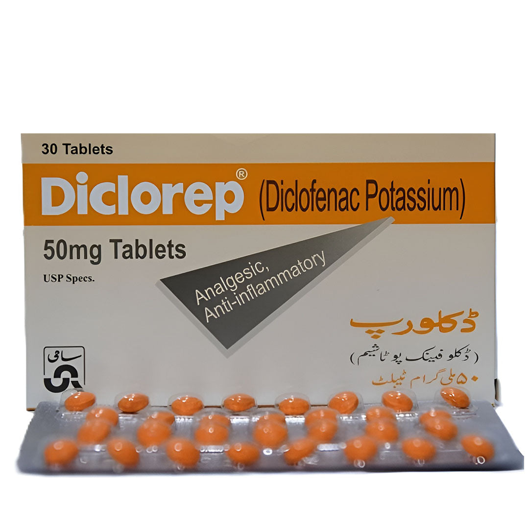 Diclorep (Diclofenac) 50 mg, 30 Ct - Sami Pharma