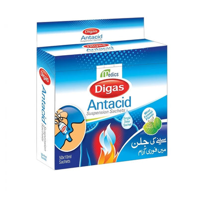 Digas Antacid Suspension Liquid Sachet - Medics
