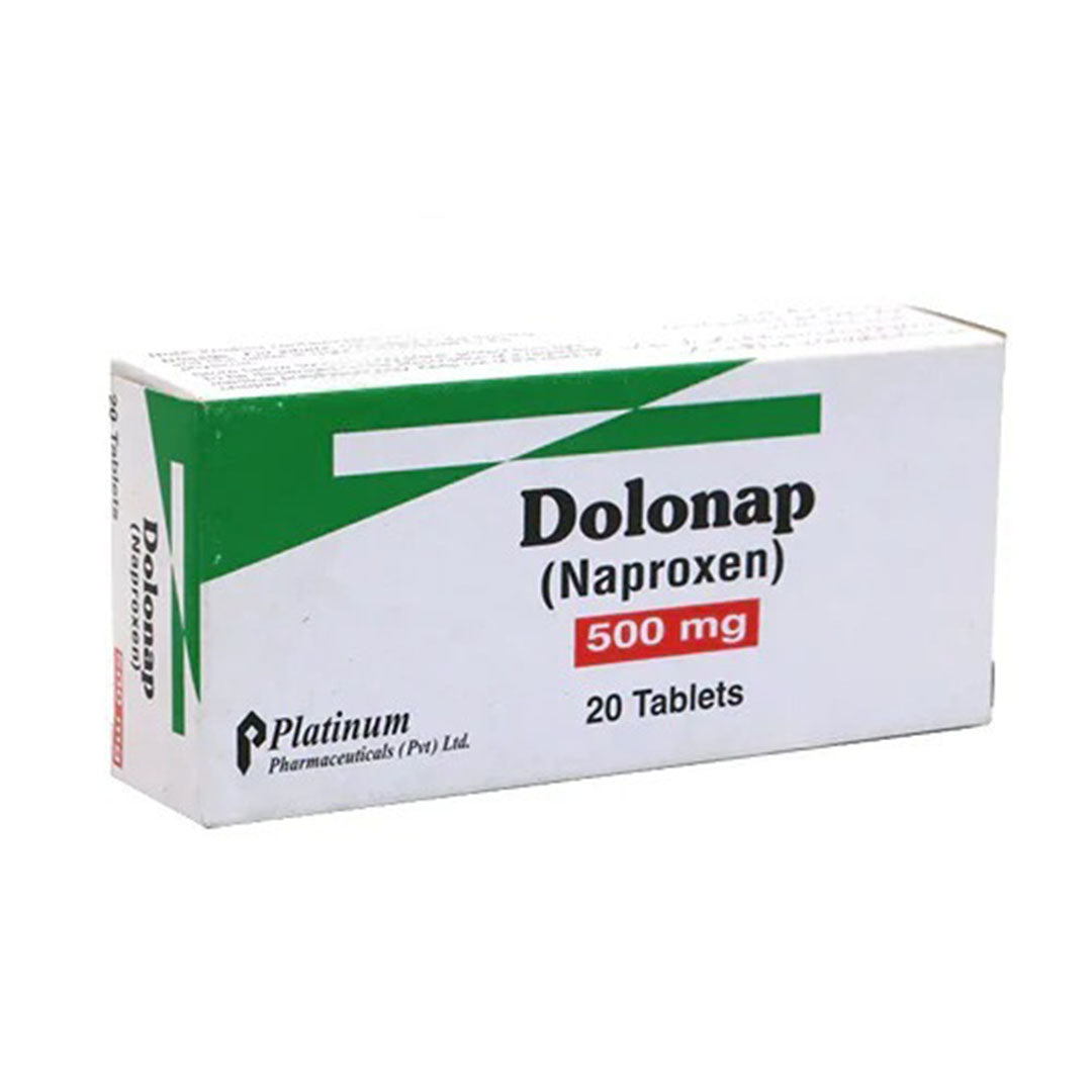 Dolonap (Naproxen) 500mg, 20 Ct - Platinum Pharma