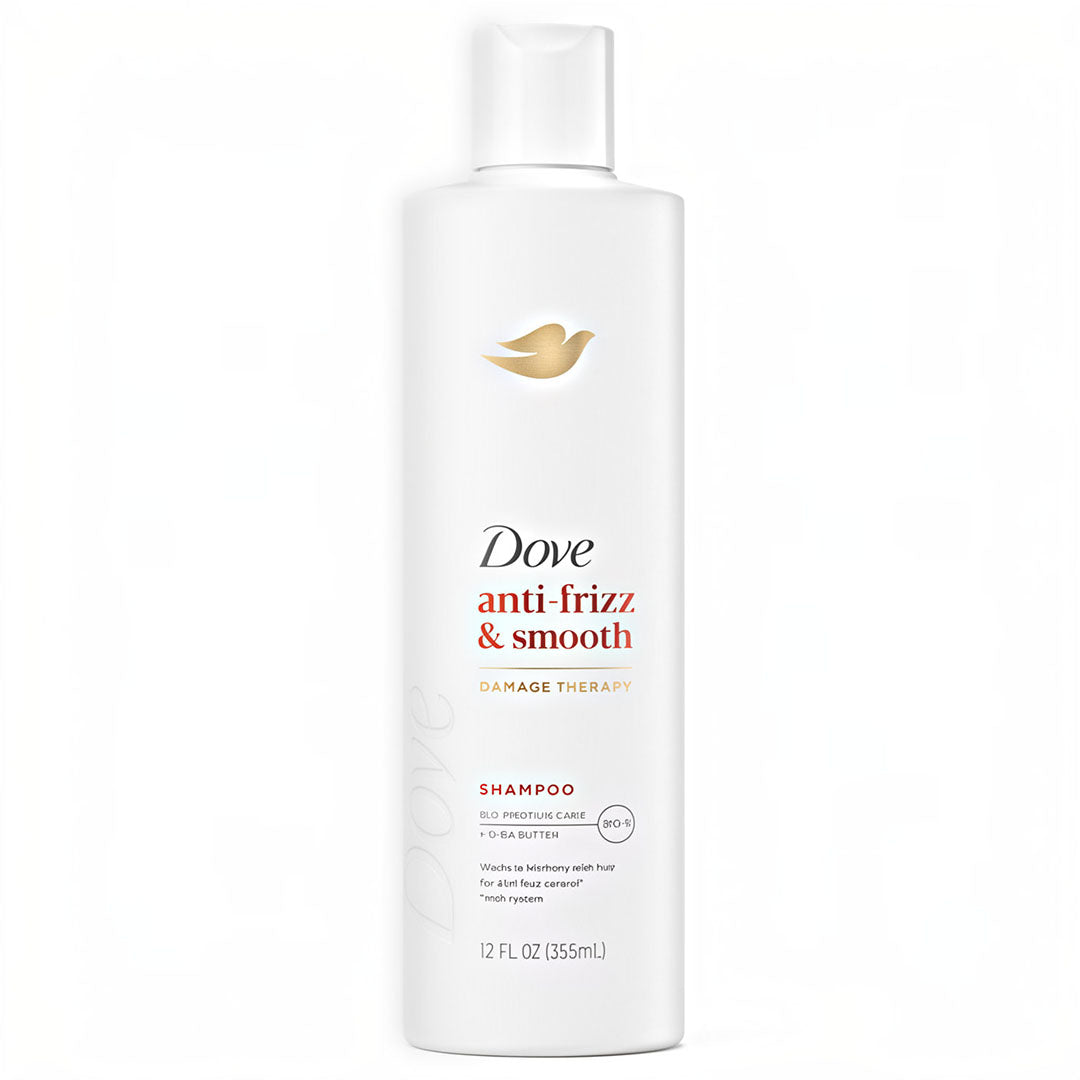 Dove Anti-Frizz & Smooth Damage Therapy Shampoo, 355 ml