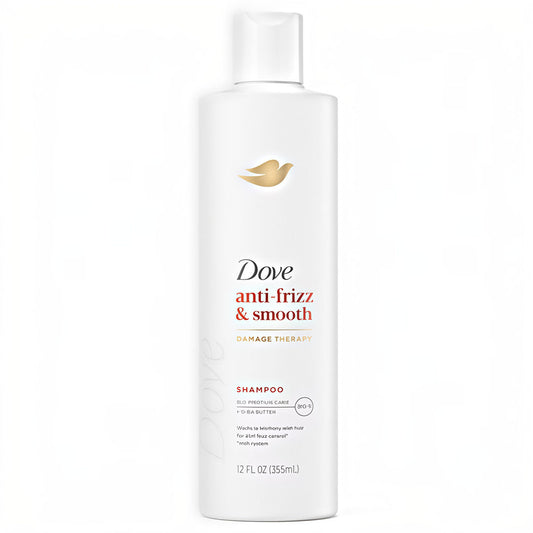 Dove Anti-Frizz & Smooth Damage Therapy Shampoo, 355 ml