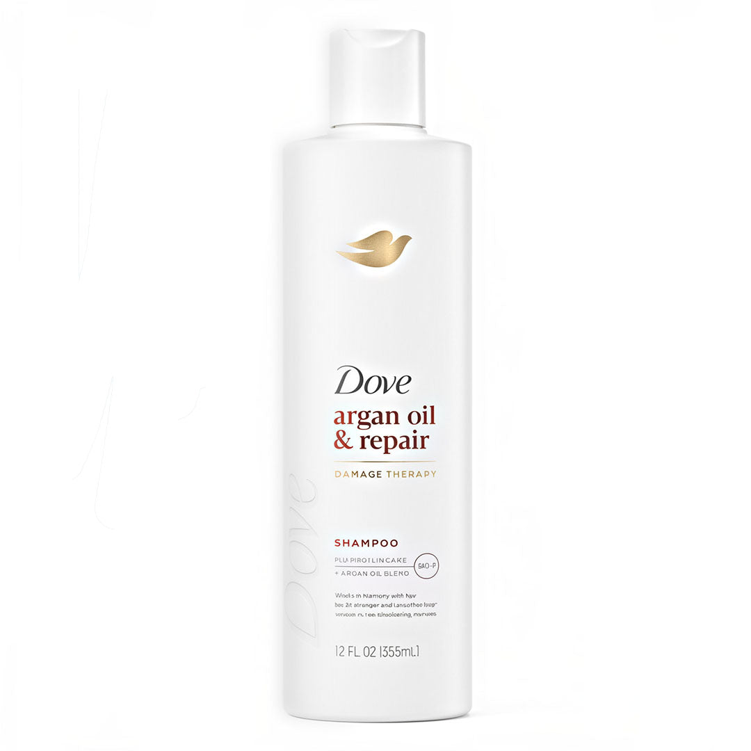 Dove Argan Oil & Repair Damage Therapy Shampoo, 355 ml