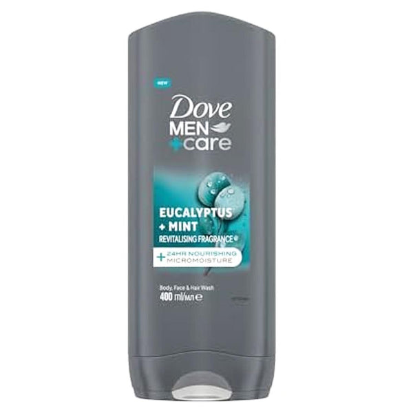 Dove Men + Care Eucalyptus + Mint Body Face & Hair Wash, 400ml