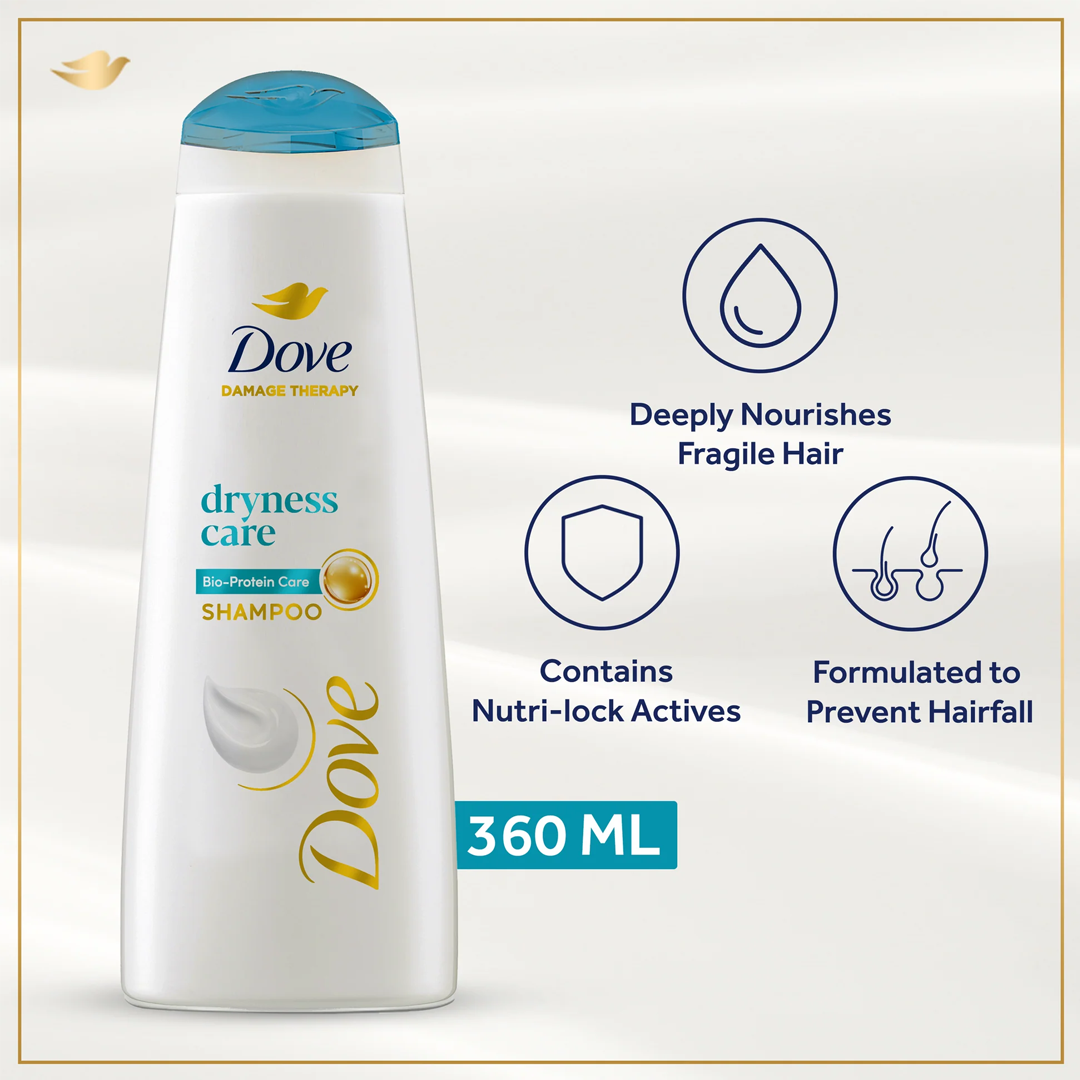 Dove Dryness Bio Protein Care Shampoo, 360ml
