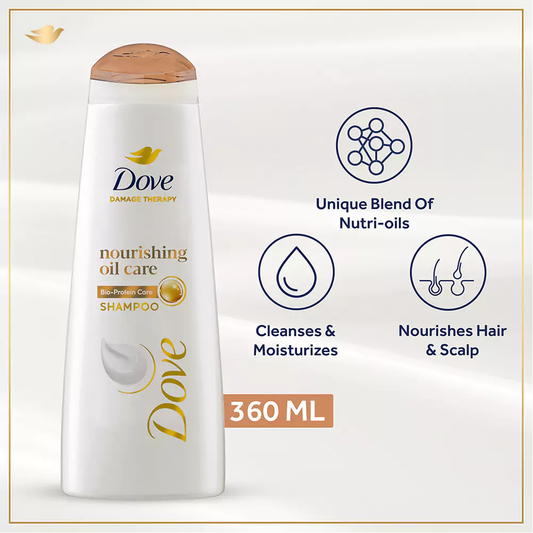 Dove Nourishing Oil Care Shampoo, 360ml