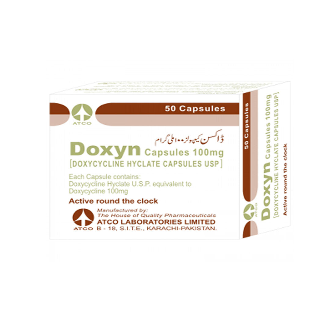 Doxyn Capsule 100mg, 50 Ct - ATCO