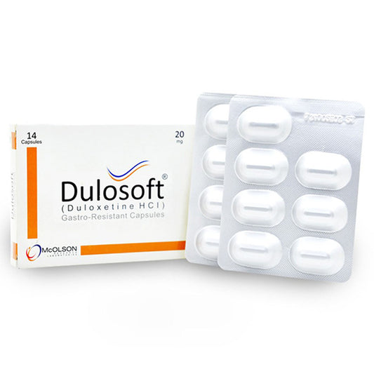 Dulosoft (Duloxetine HCI) 20mg, 14 Ct - Mcolson