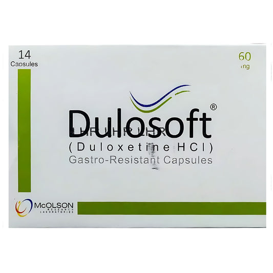 Dulosoft (Duloxetine HCI) 60mg, 14 Ct - Mcolson