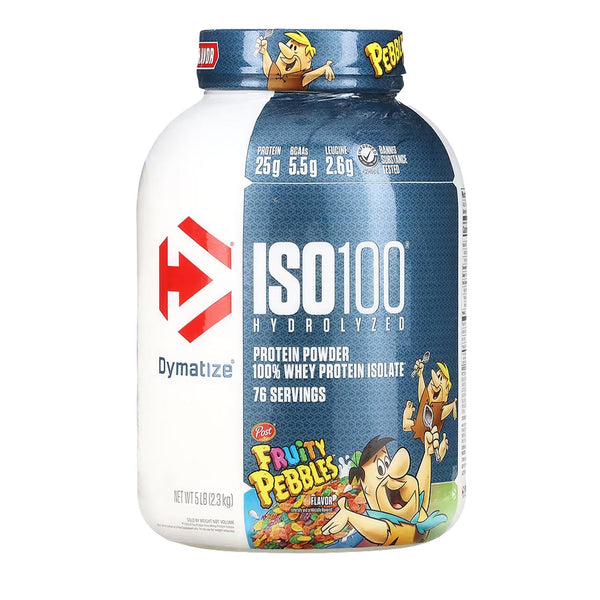 Dymatize ISO100 Hydrolyzed 100% Whey Protein Isolate (Fruity Pebbles), 5 Lbs