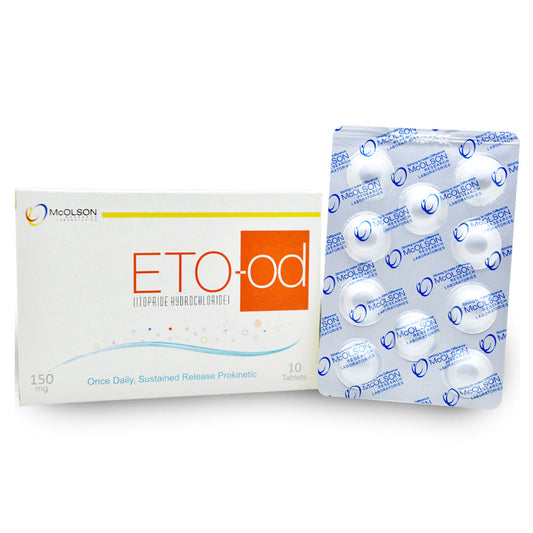 ETO-OD (Itopride Hydrochloride) 150mg, 10 Ct - Mcolson