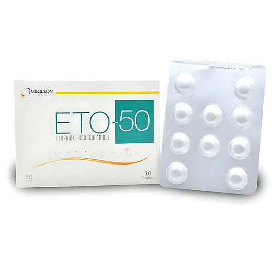 ETO 50 (Itopride Hydrochloride) 50mg, 10 Ct - Mcolson