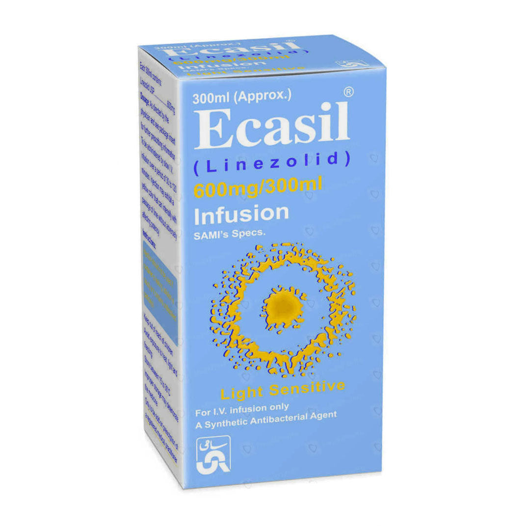 Ecasil (Linezolid) 600mg/300ml Infusion, 300 ml - Sami Pharma