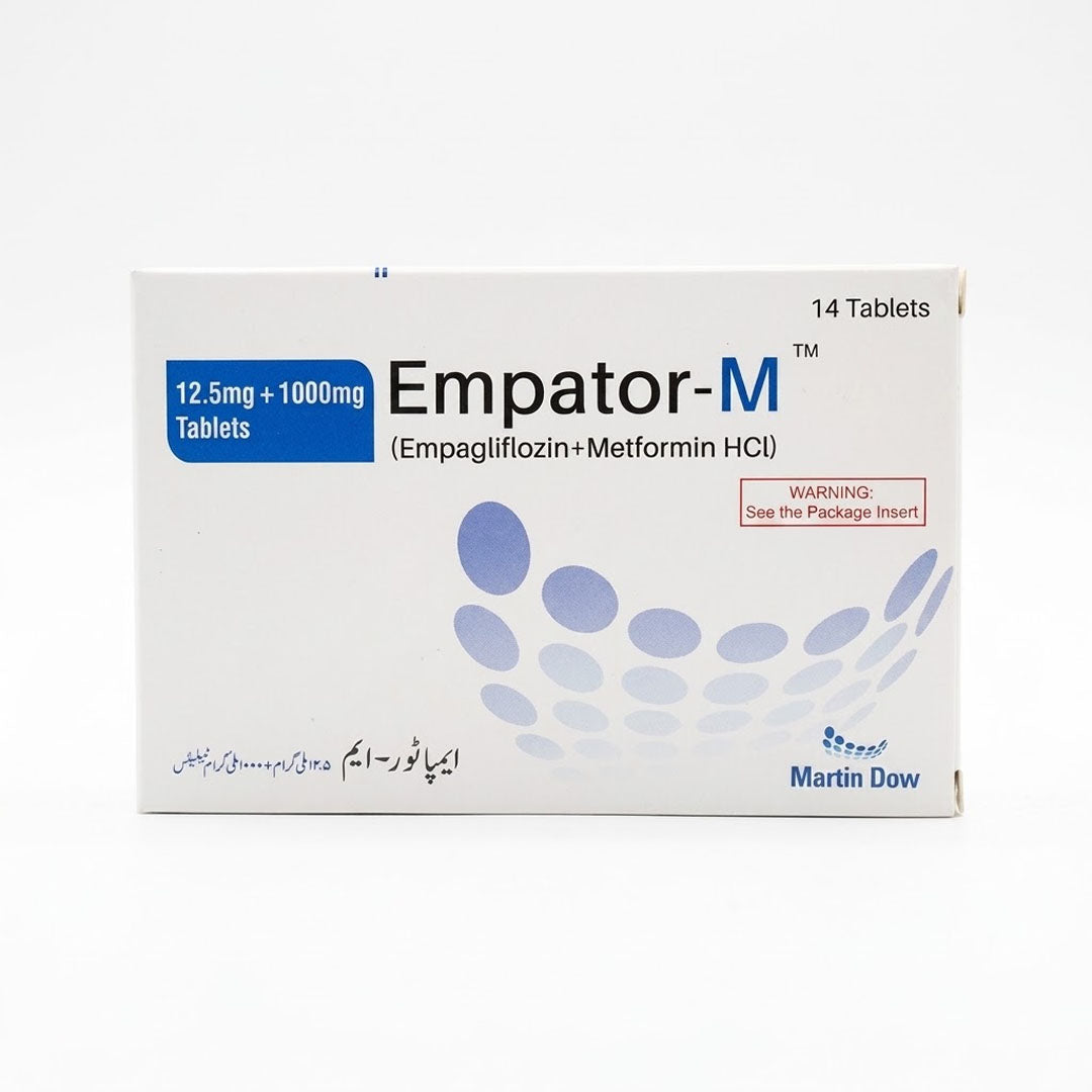 Empator-M (Empagliflozin+Metformin) 12.5mg+1000mg, 14 Ct - Martin Dow