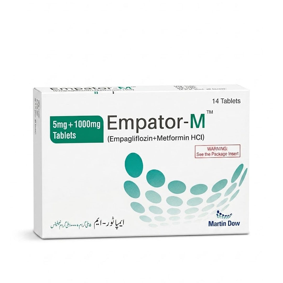 Empator-M (Empagliflozin+Metformin) 5mg+1000mg, 14 Ct - Martin Dow