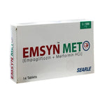 Emsyn Met (Empagliflozin+Metformin) 5+1000mg, 14 Ct - Searle
