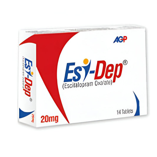 Esi-Dep (Escitalopram) Tablets 20mg, 14 Ct - AGP