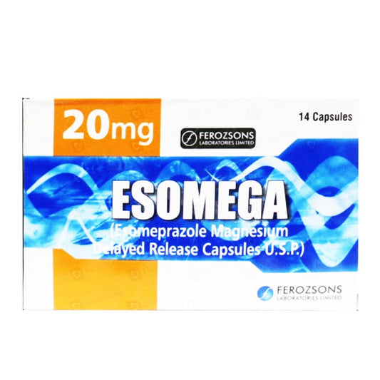 Esomega 20mg, 14 Ct - Ferozsons