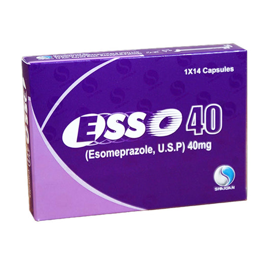 Esso Capsules 40mg, 14 Ct - Shaigan Pharma