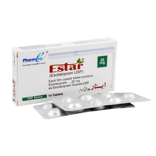 Estar (Escitalopram) 20mg, 14 Ct - PharmEvo