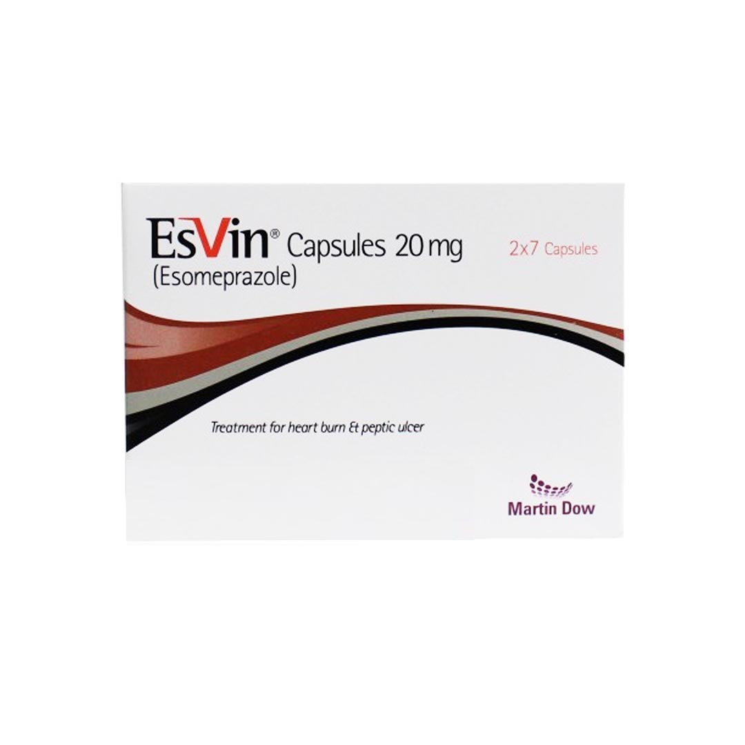 Esvin Capsules 20mg, 14 Ct - Martin Dow