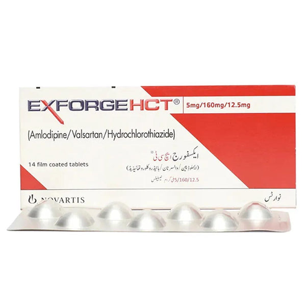 Exforge HCT Tablets 5/160/12.5mg, 14 Ct - Novartis