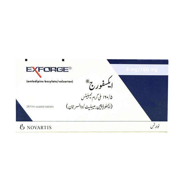 Exforge Tablets 5/160mg, 28 Ct - Novartis